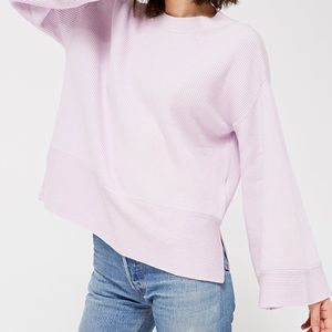 Lacausa Sunset Bell Sleeve Sweater Lilac Haze